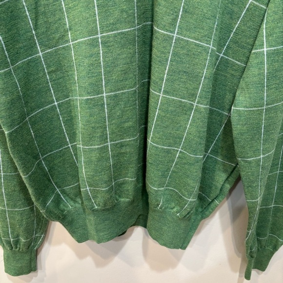 Peter Millar 100% Merino Italian Wool V-Neck Sweater Men’s Size Medium - Picture 4 of 14